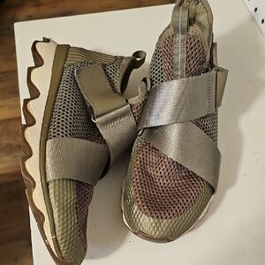 Sorel Women's Khaki and Brown Sneakers